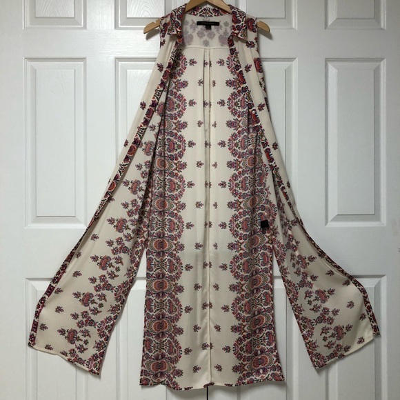 Cynthia Steffe Sweaters - Maxi boho sleeveless cardigan/ swimsuit coverup / bohemian gypsy vibes